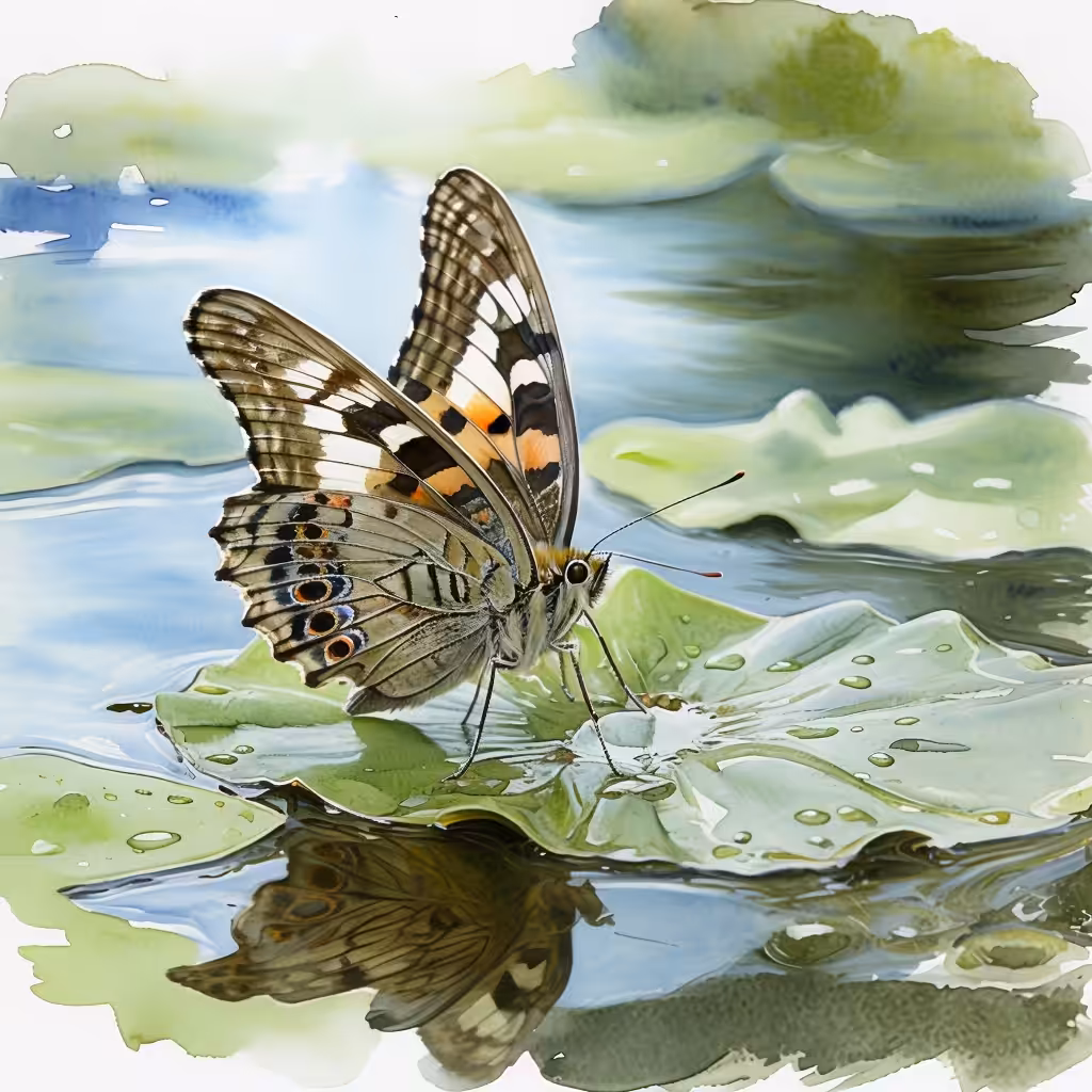 Butterfly on Leaf