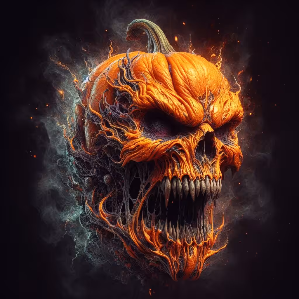 angry pumpkin :1 rendition