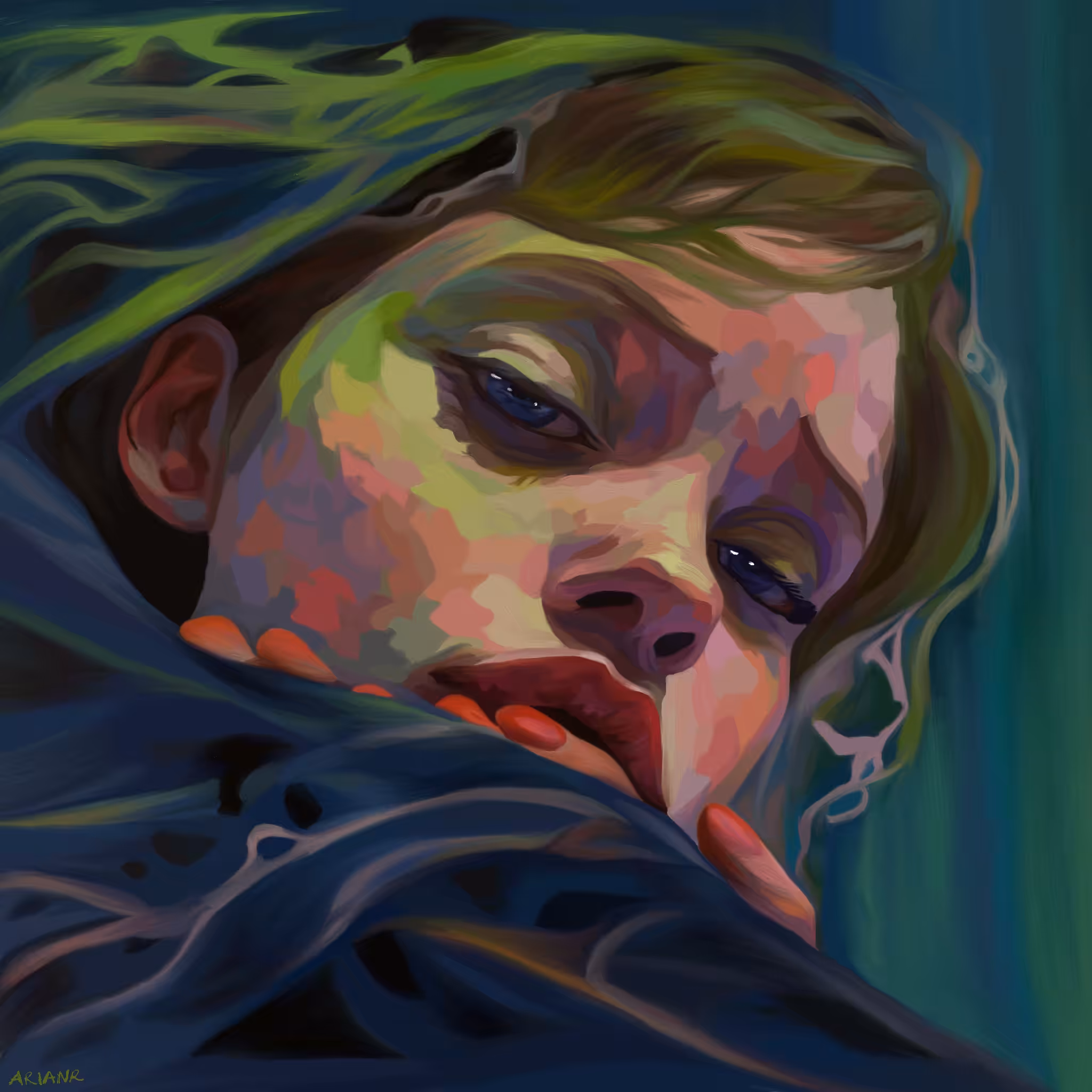 blanked eyes