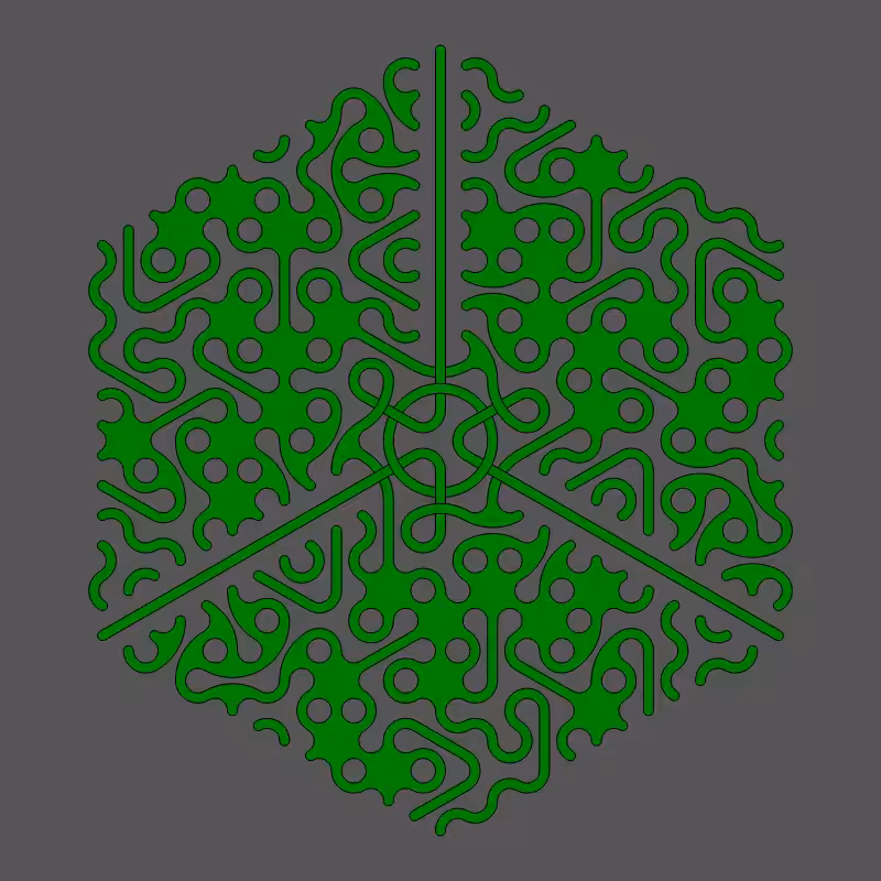 Threefold Symmetry - Dark Variations #110