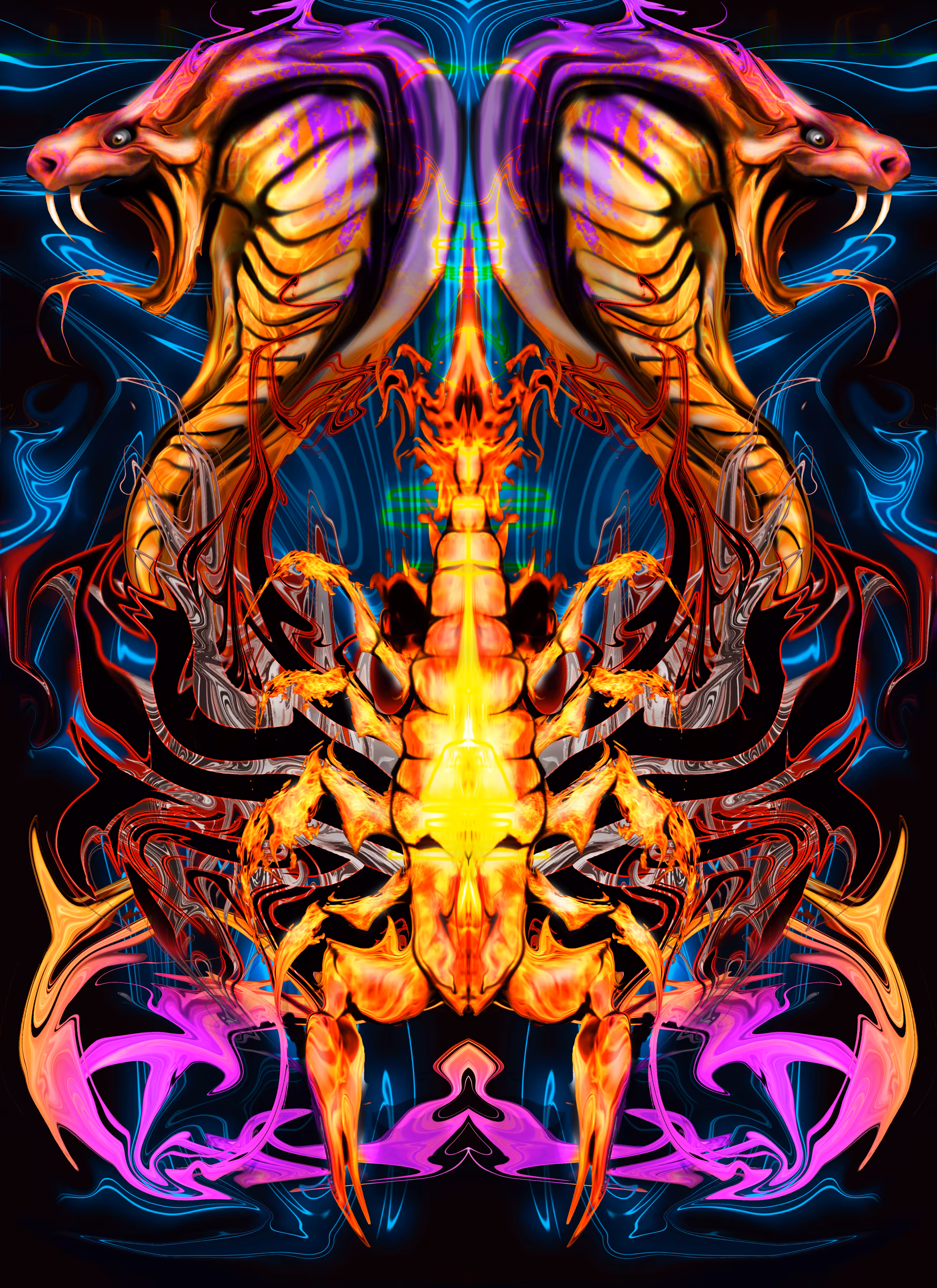 Poison Pyro Painter 1/1 Real Fire Paintings