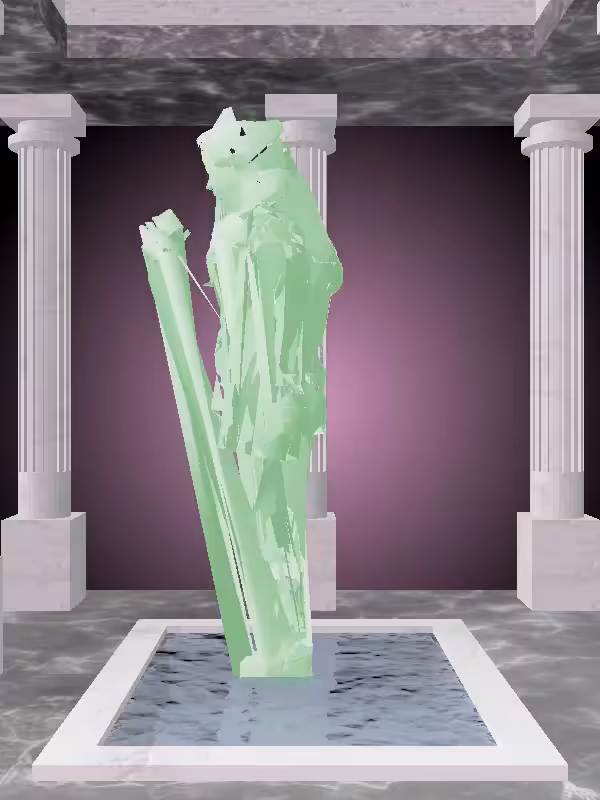 HeavenComputer: The Robotic Normie Green Man #2748