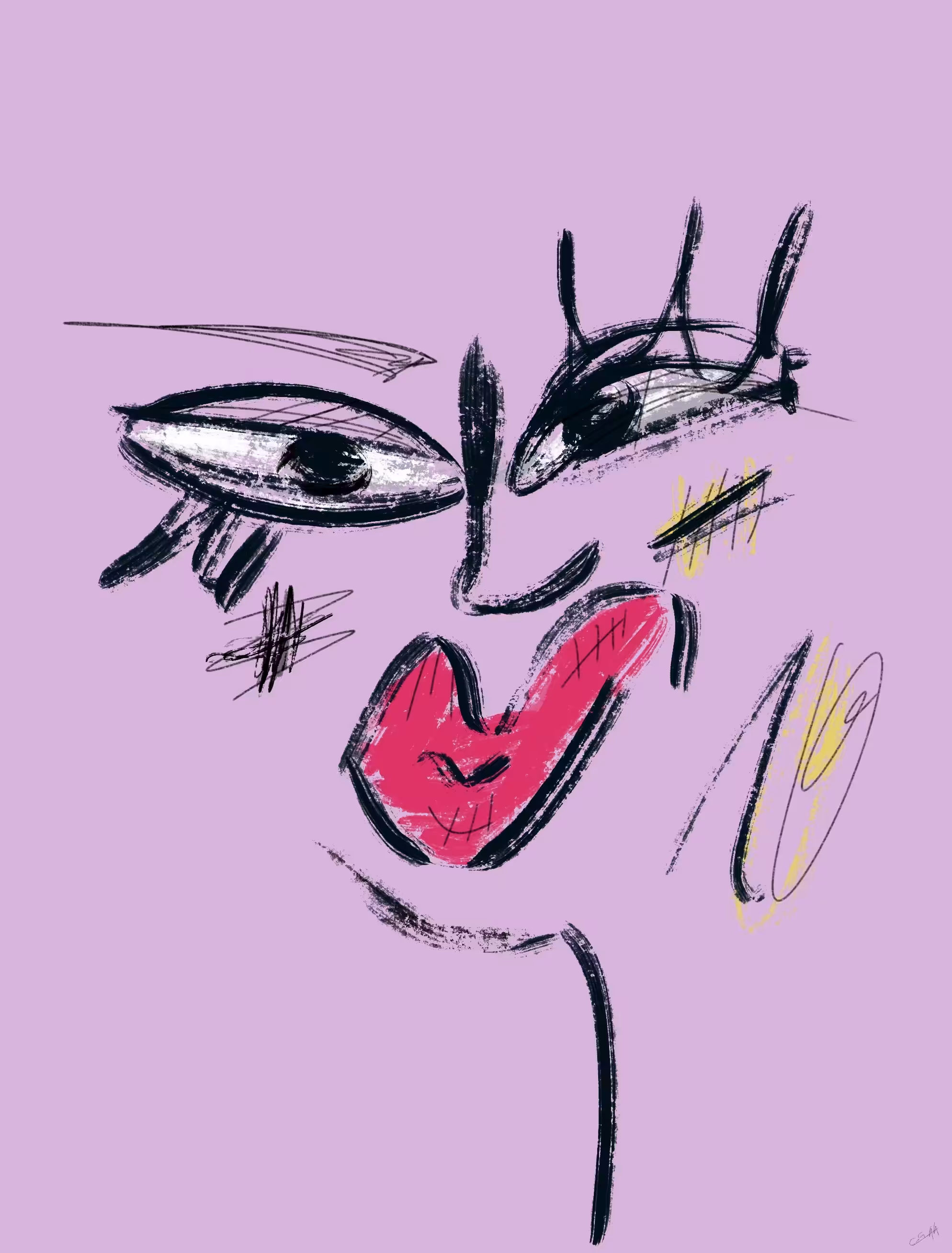 "Curious" - Impressionistic Faces