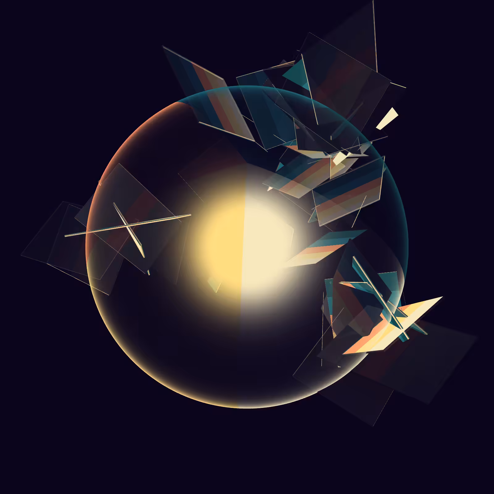 Composition with Sphere  #21