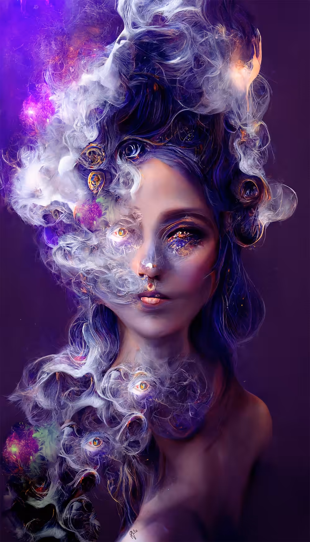 / THE SIX ELEMENTS IN VIOLET /