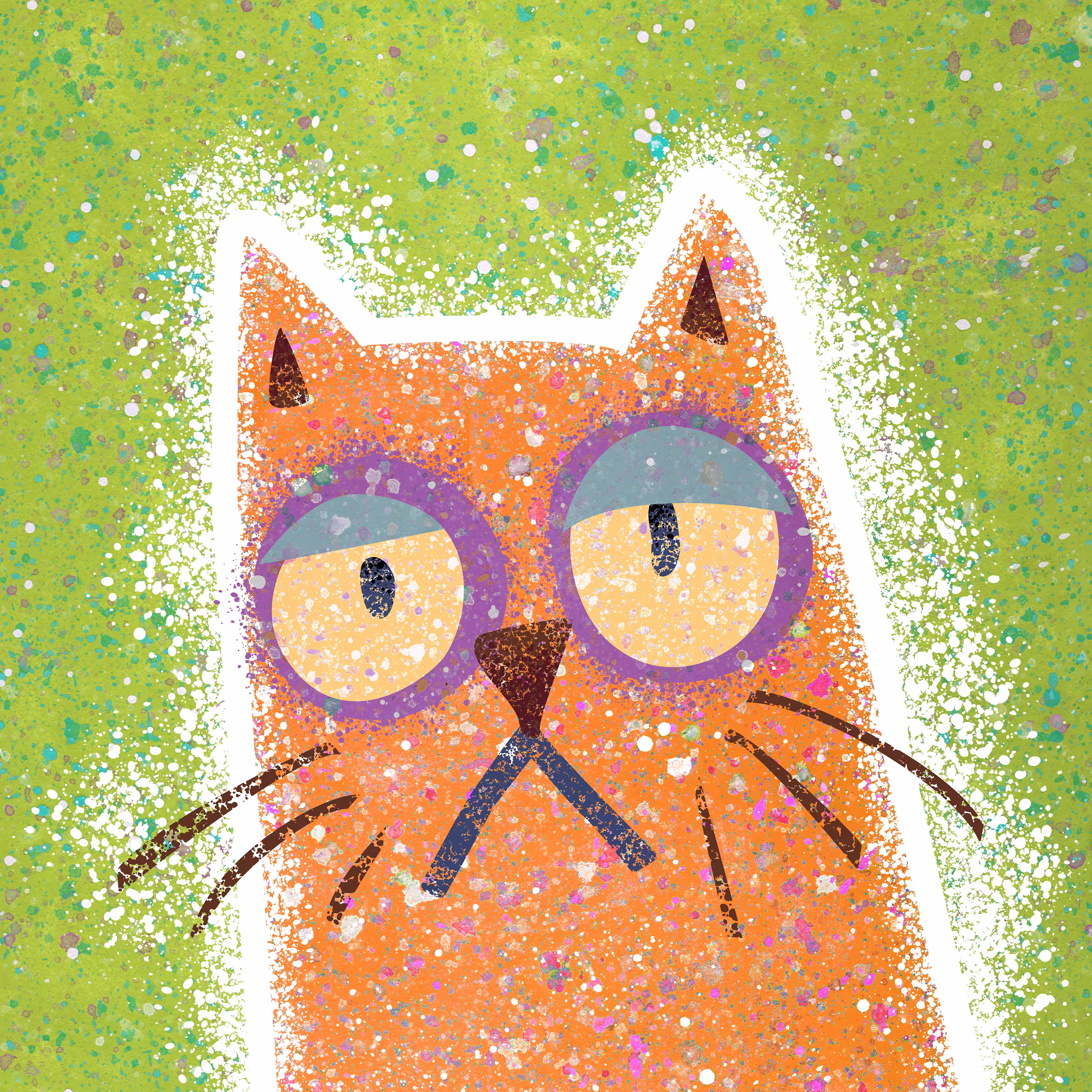 Resting Radioactive Cat Face