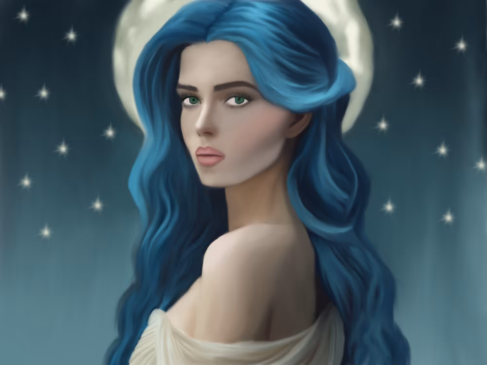 Lady moon