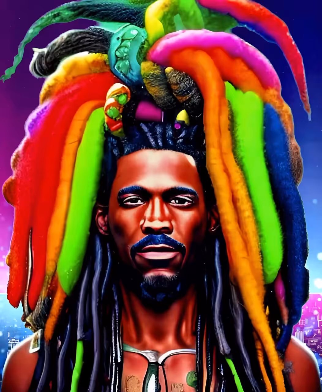 Rainbow locs