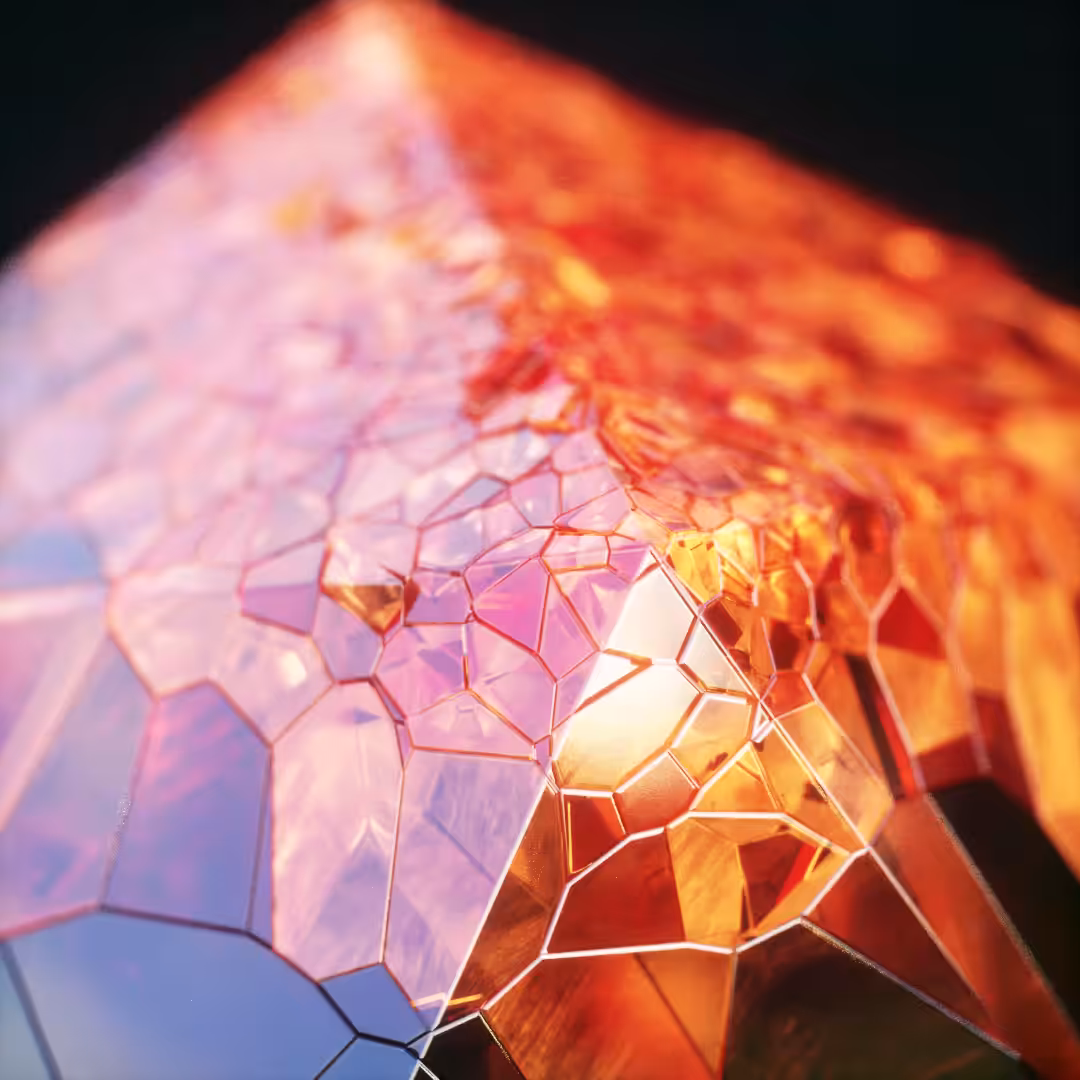 Shattered crystal