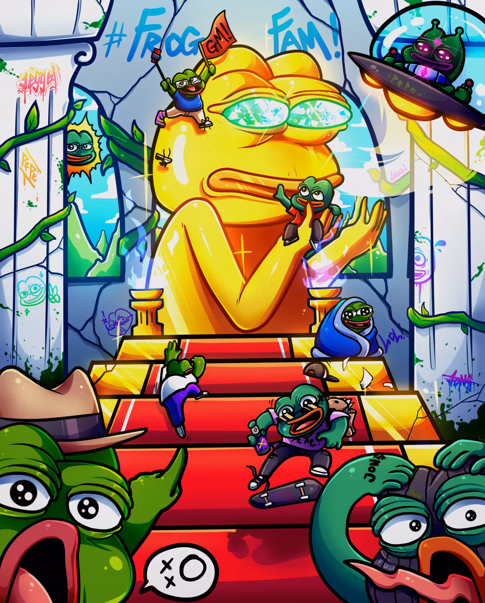 PEPE GOLDEN STATUE🐸💛