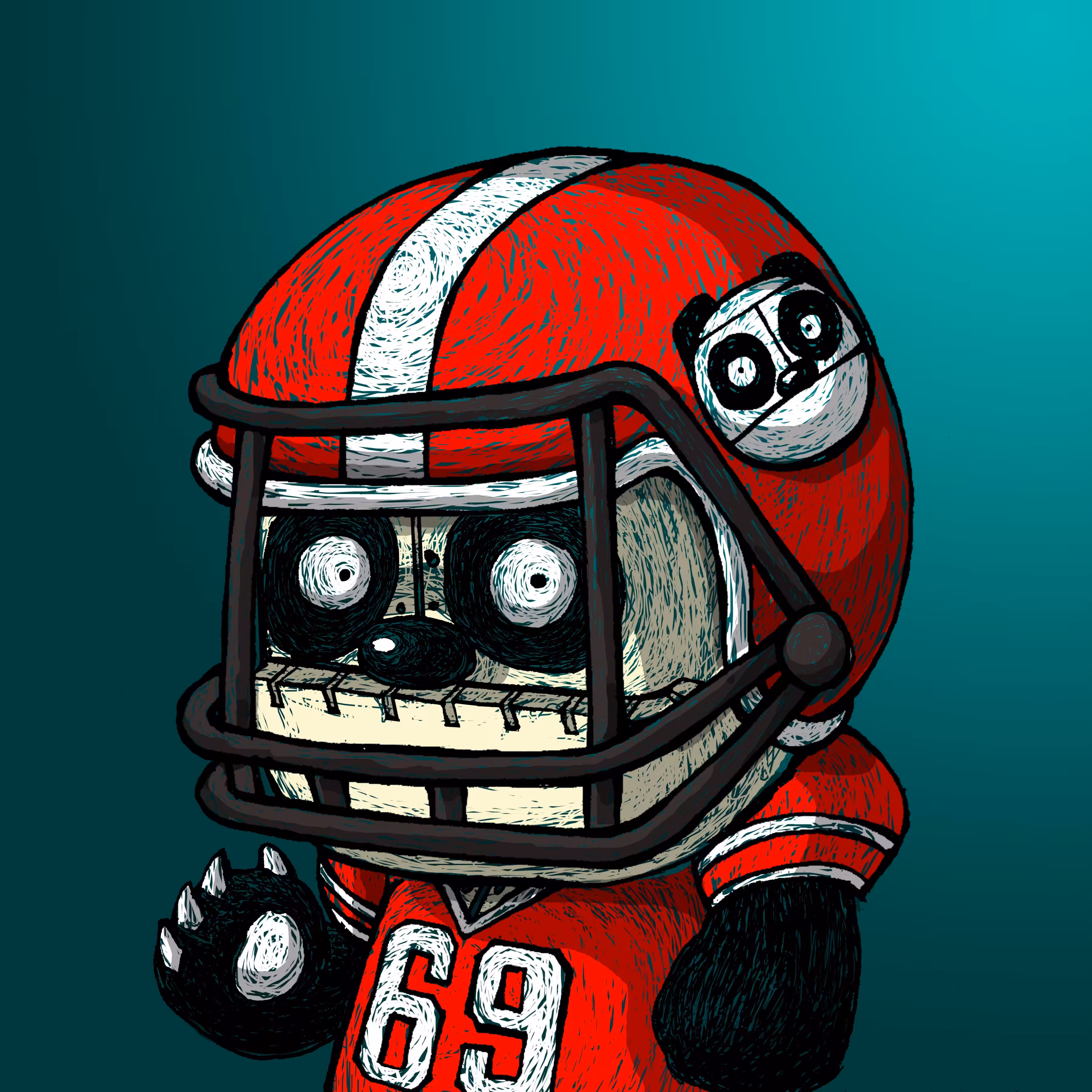 papado in american football uniform