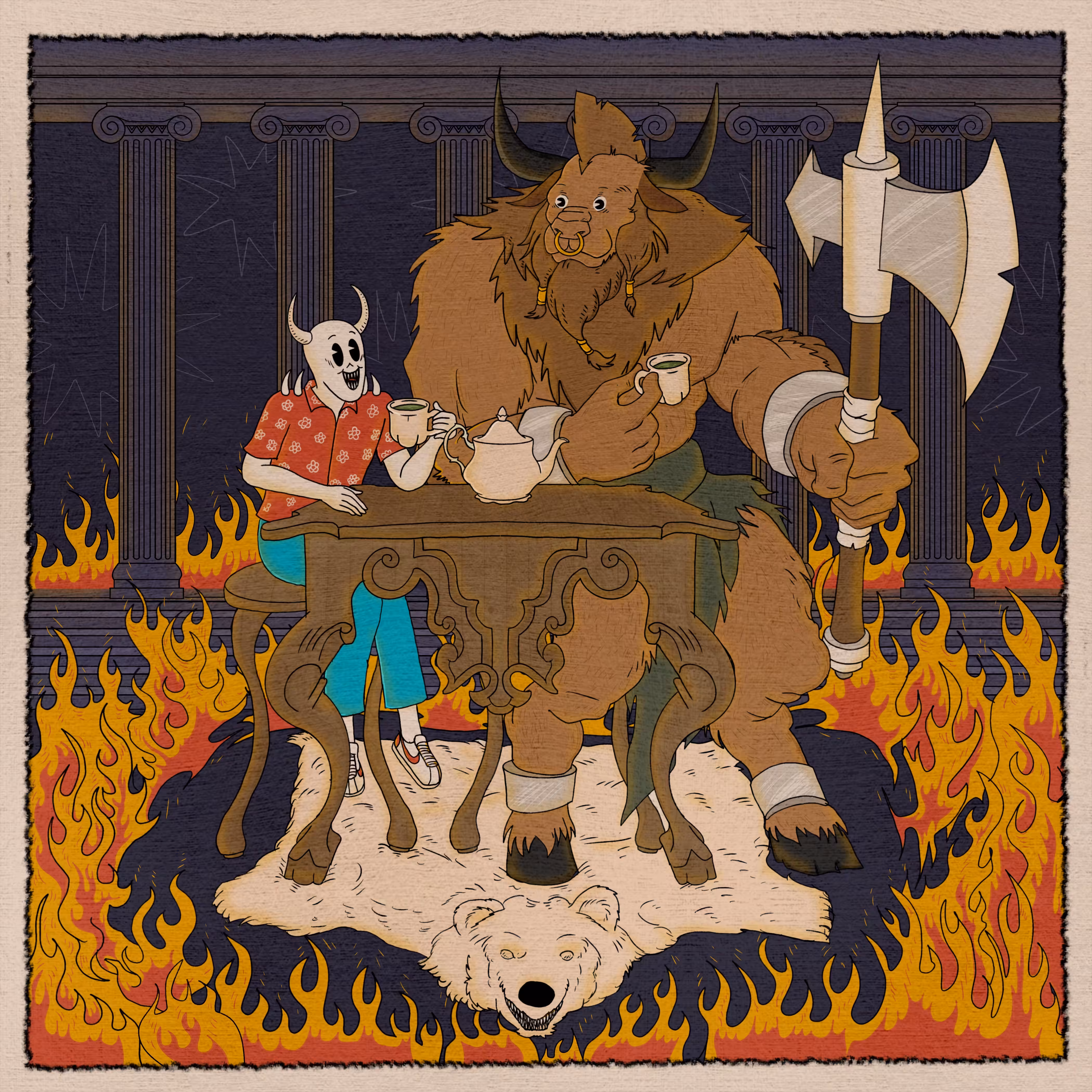 Having Tea with Mr. Minotaur