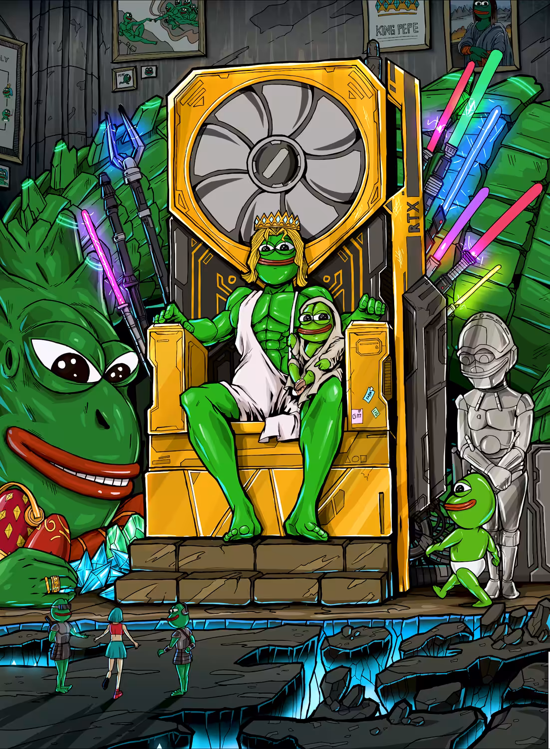 TALK TO THE KING PEPE. 🐸👑👀🤏