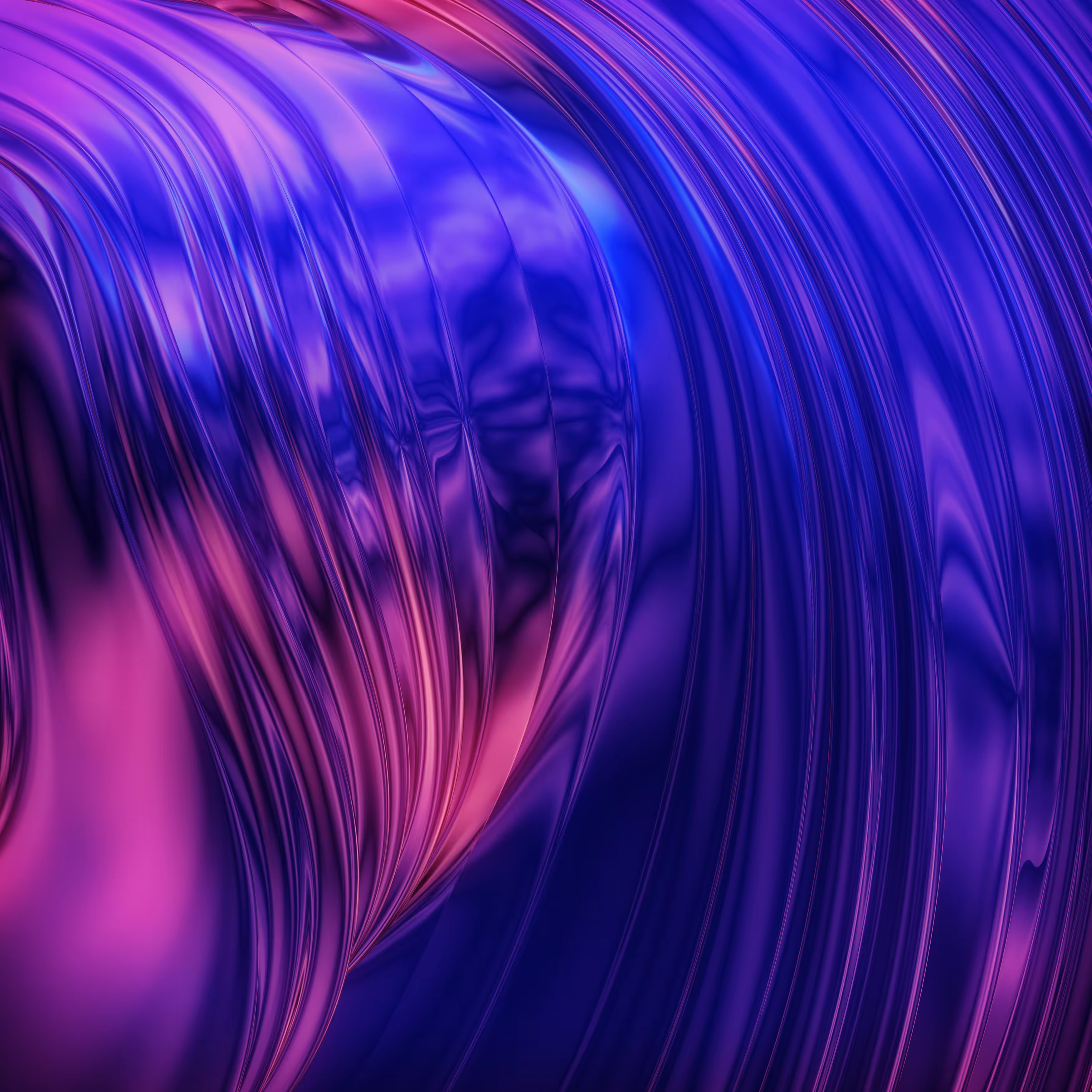 Faces in Curved Mirror