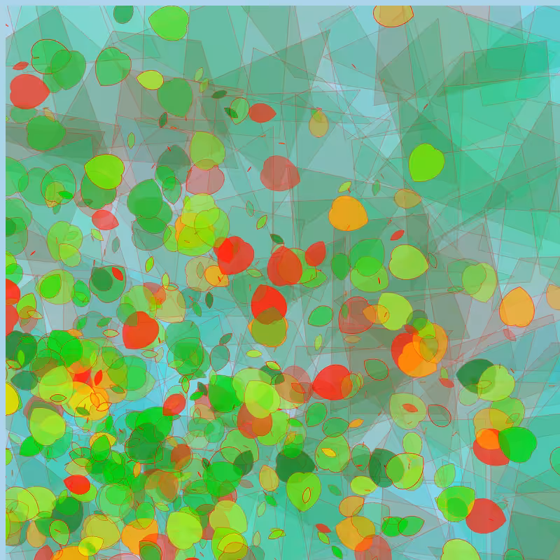 Leaves and glasses #4