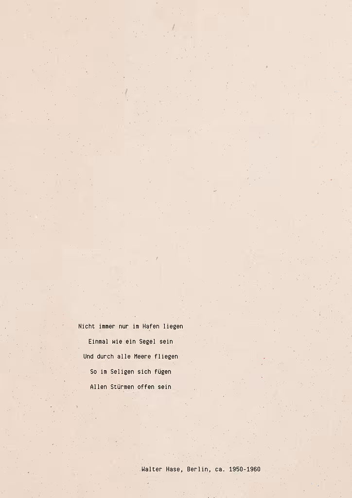 Did You Know That I Can Breathe Underwater - Walter Hase Poem 11