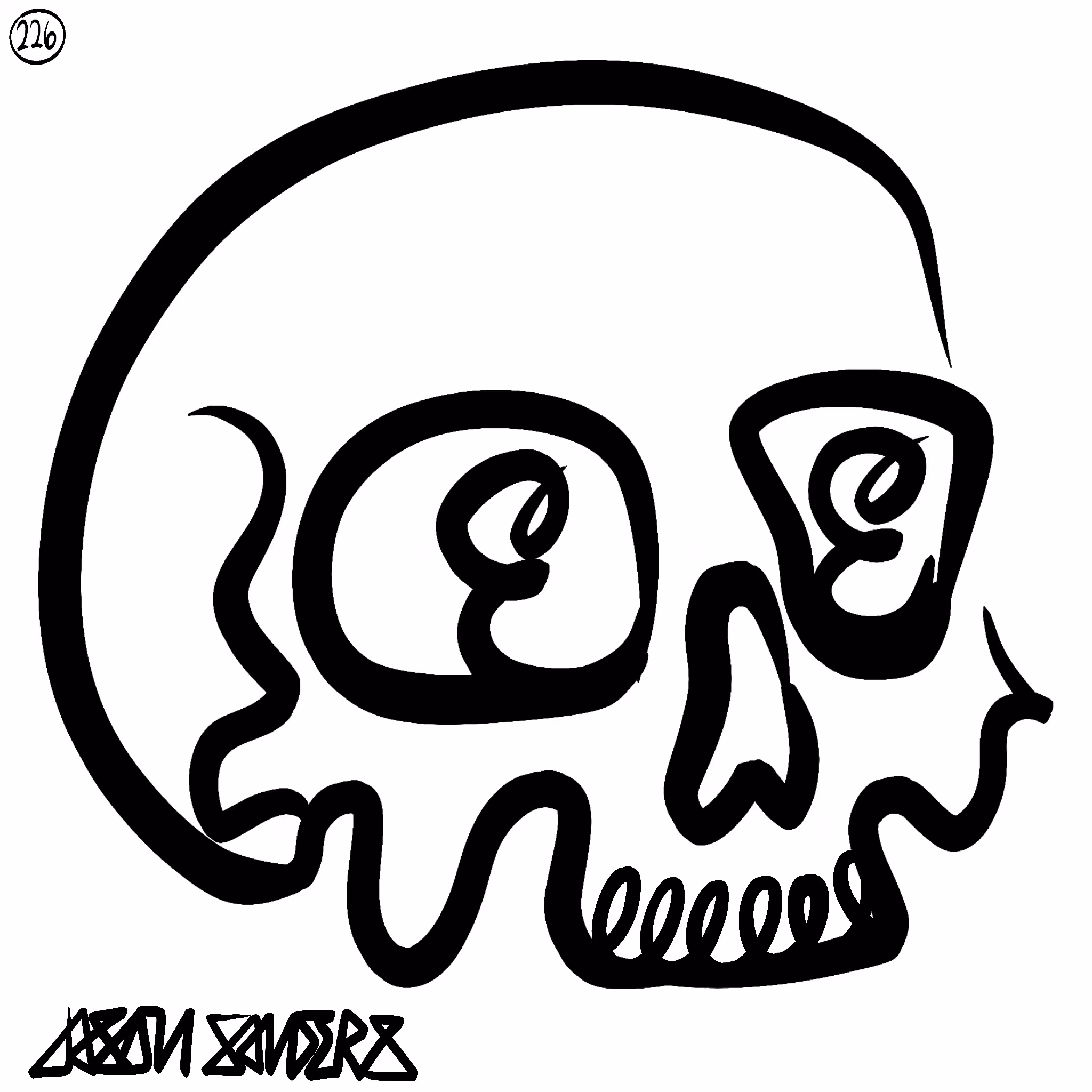 DrainedEye: Skull Lines “Sixty-Nine” By DrainedEye | #226