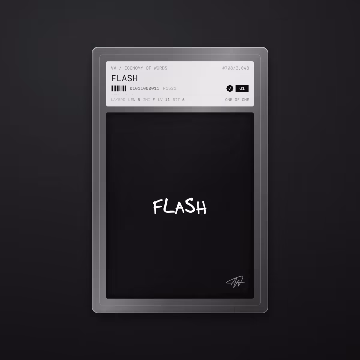 Economy of Words: FLASH · #708