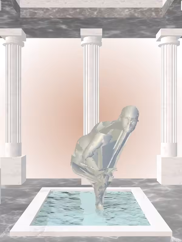 HeavenComputer: The Sneaky Mossy Champagne Woman #883