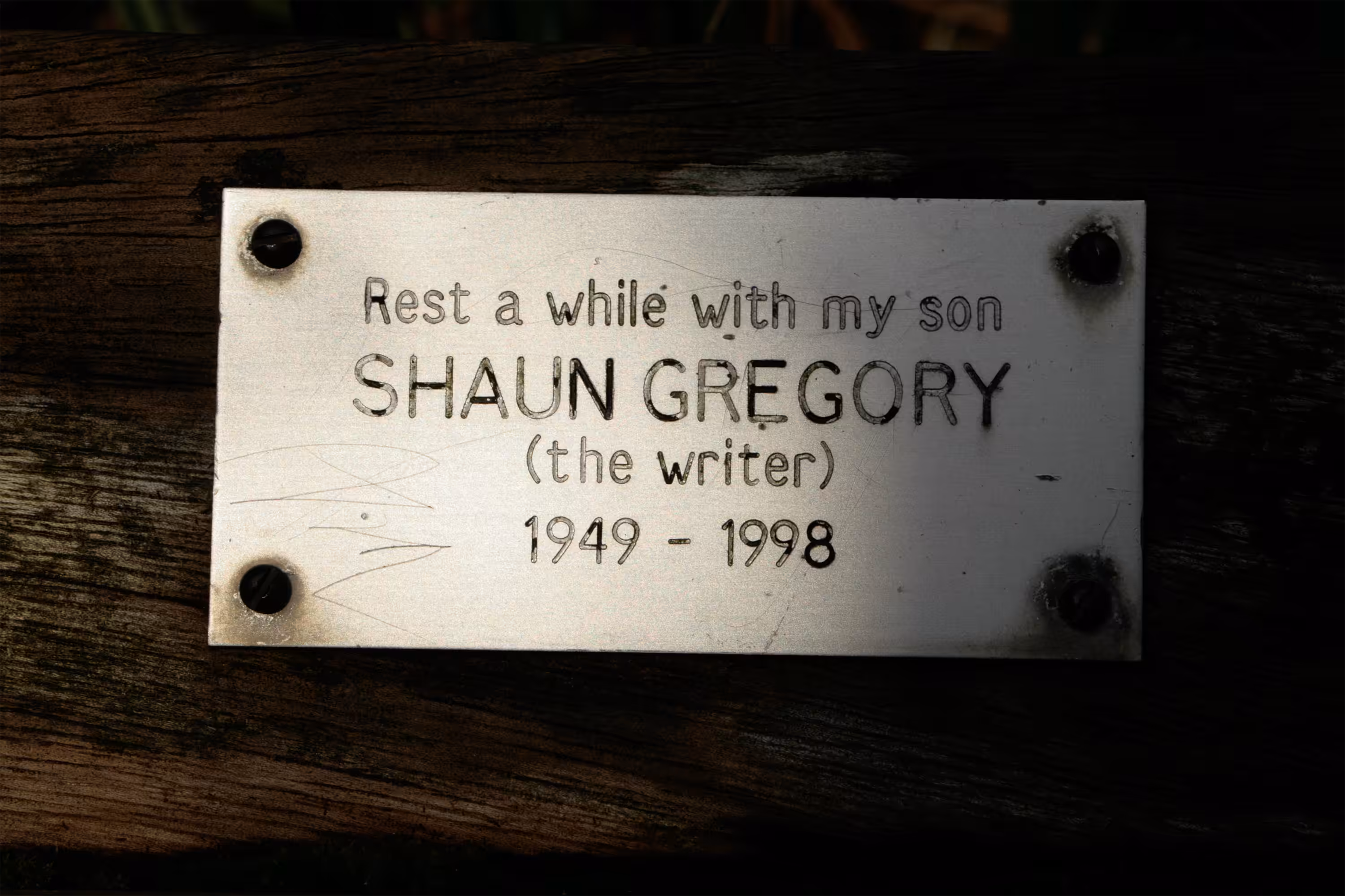 SHAUN GREGORY (the writer)
