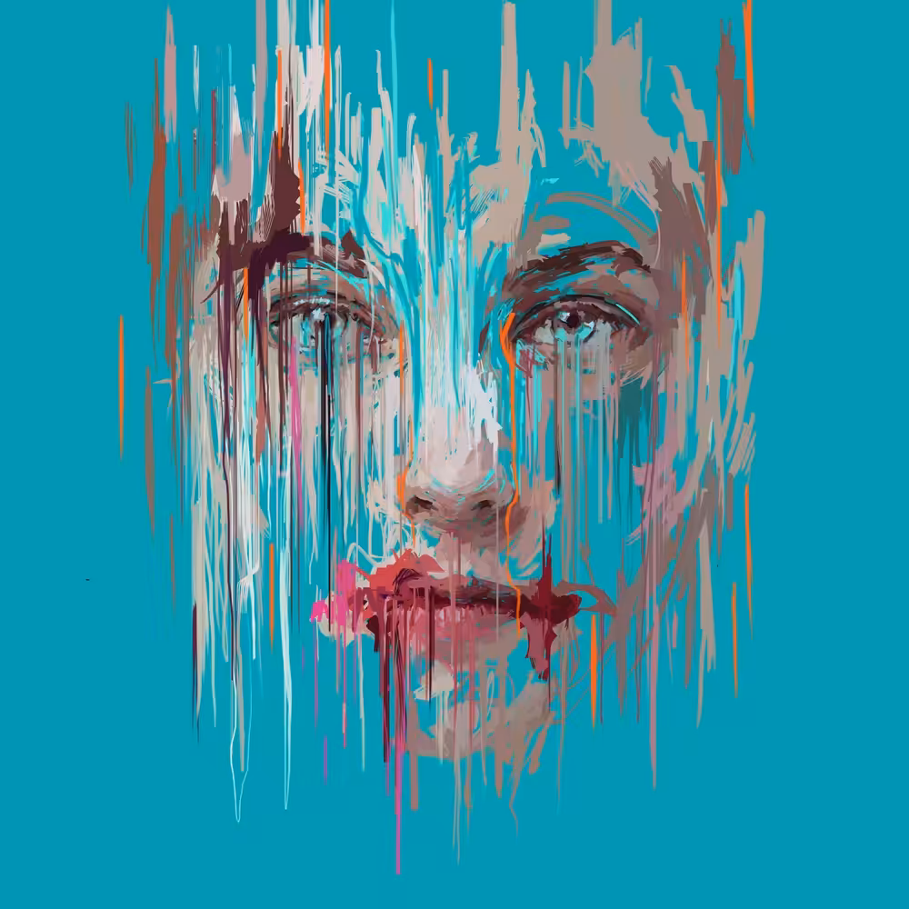 Blue Portrait