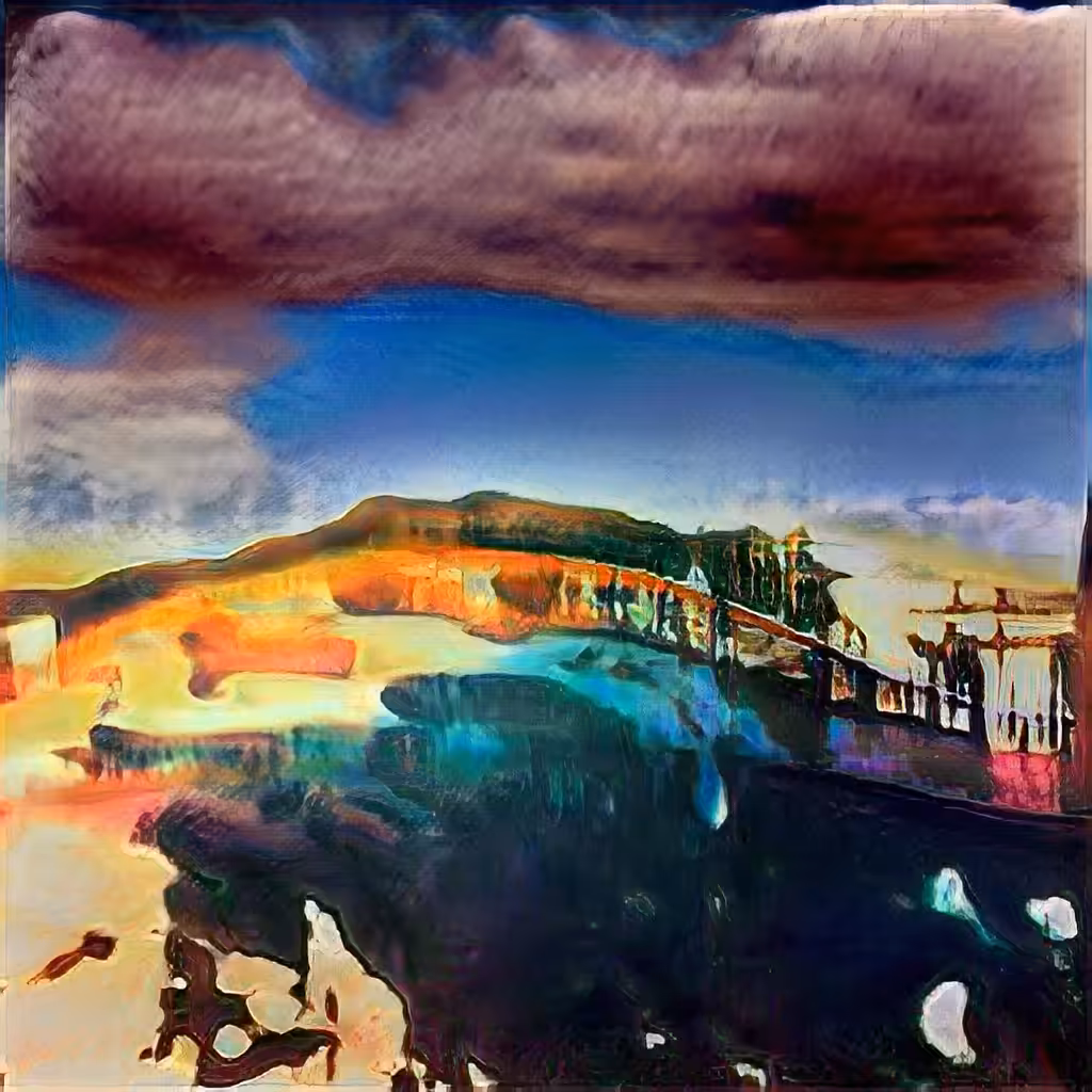 Dalí x O'Keeffe AI #5