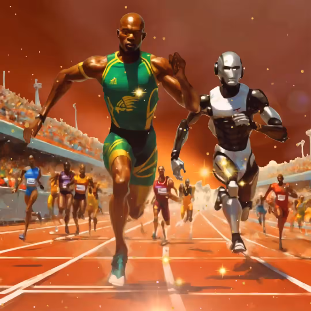 Human vs Robot race