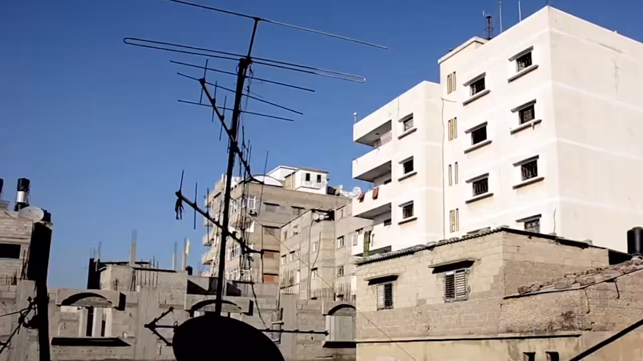 Destruction of a building in Gaza Palestine
