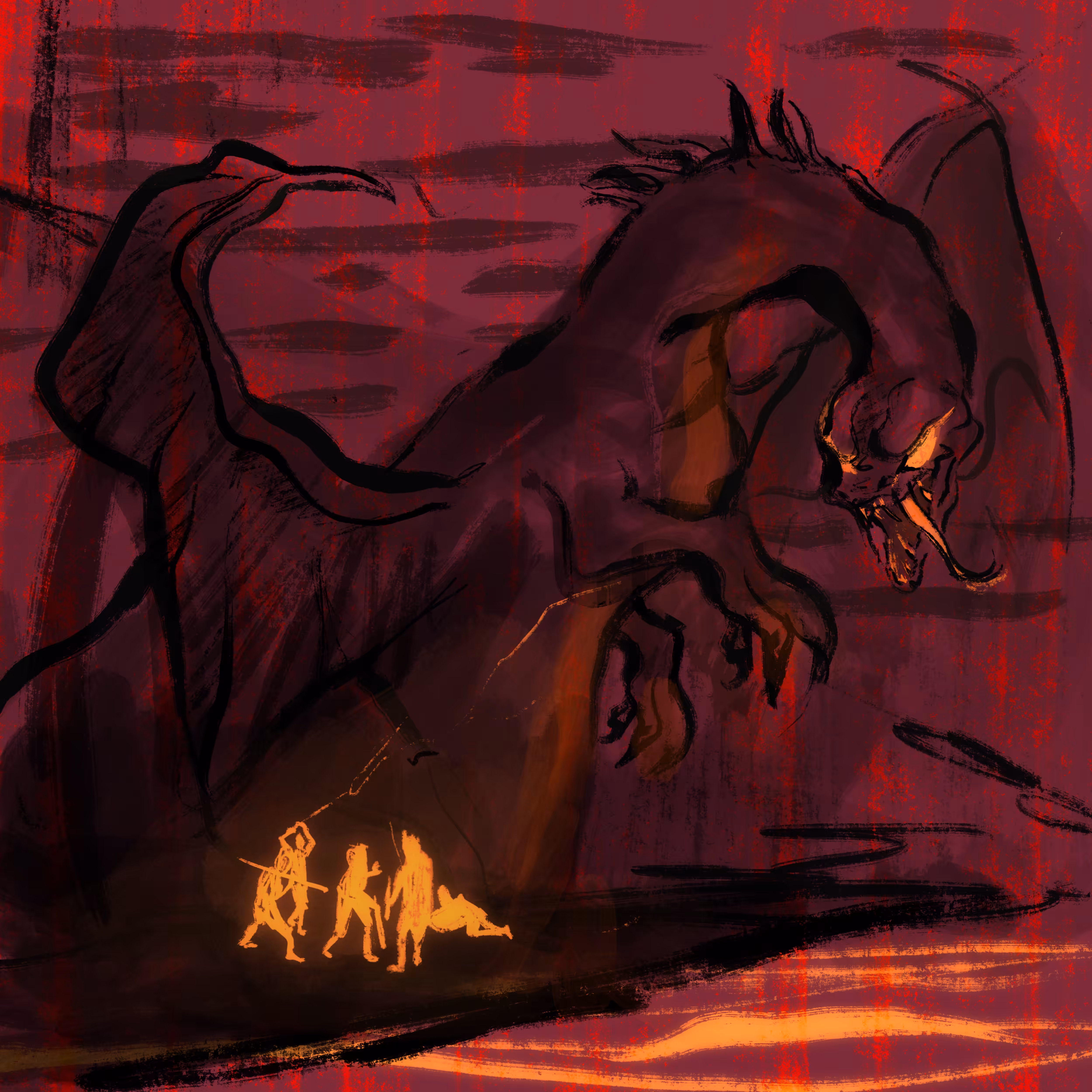 Elder Fire Dragon Battle