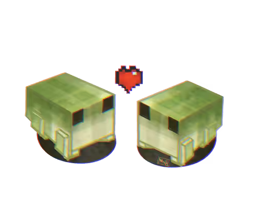 Cyber BADGES.: BADGE - Froggy lovers on Minecraft #2