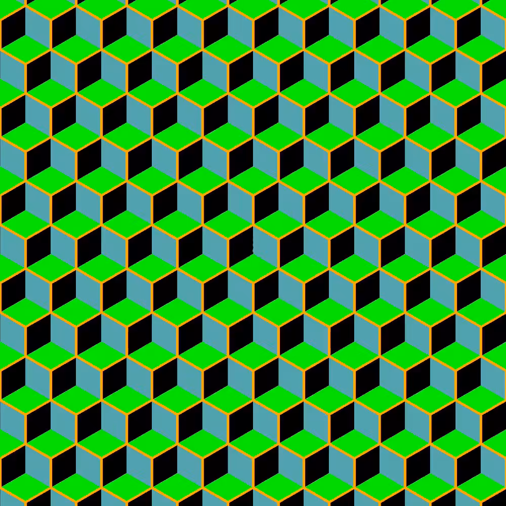 Concentric Distortion Cubic Illusory