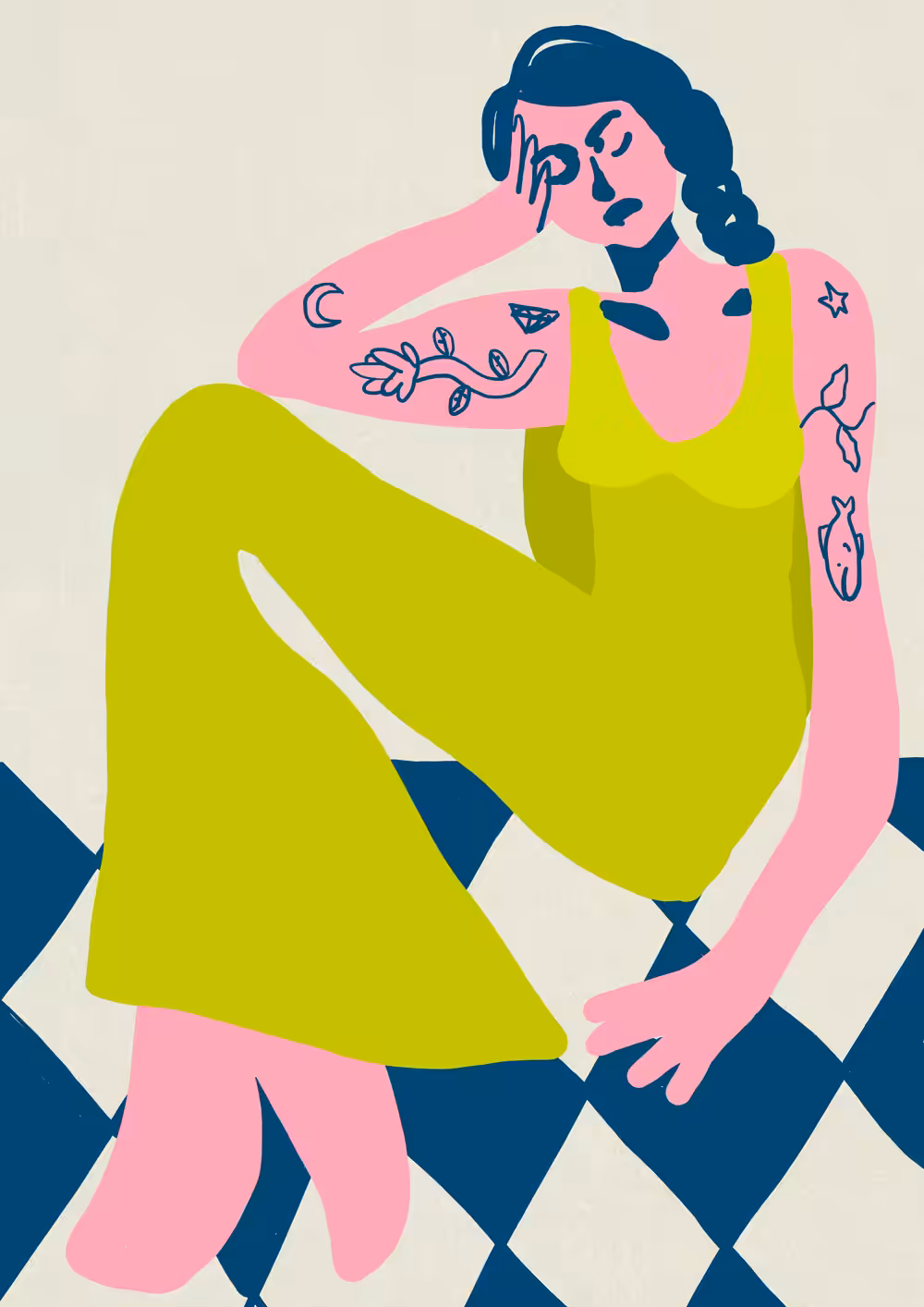 Girl Resting