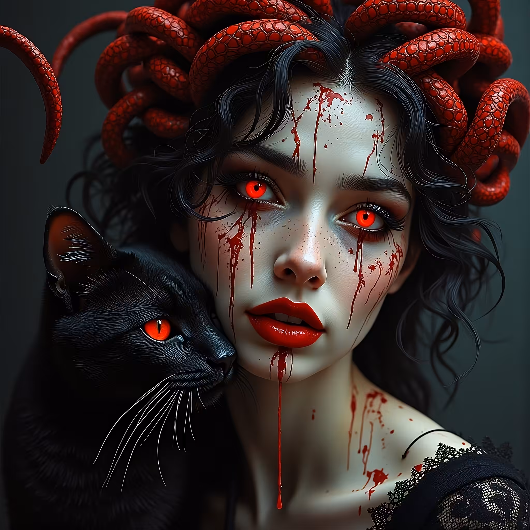 Medusa with cat