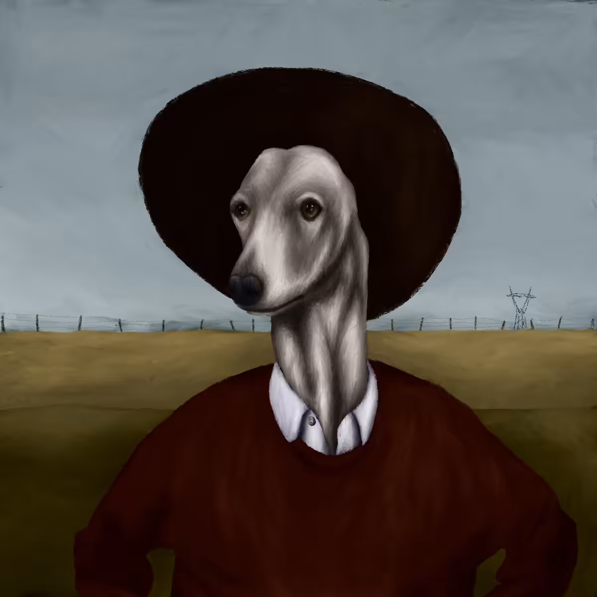 Portrait of a field dog