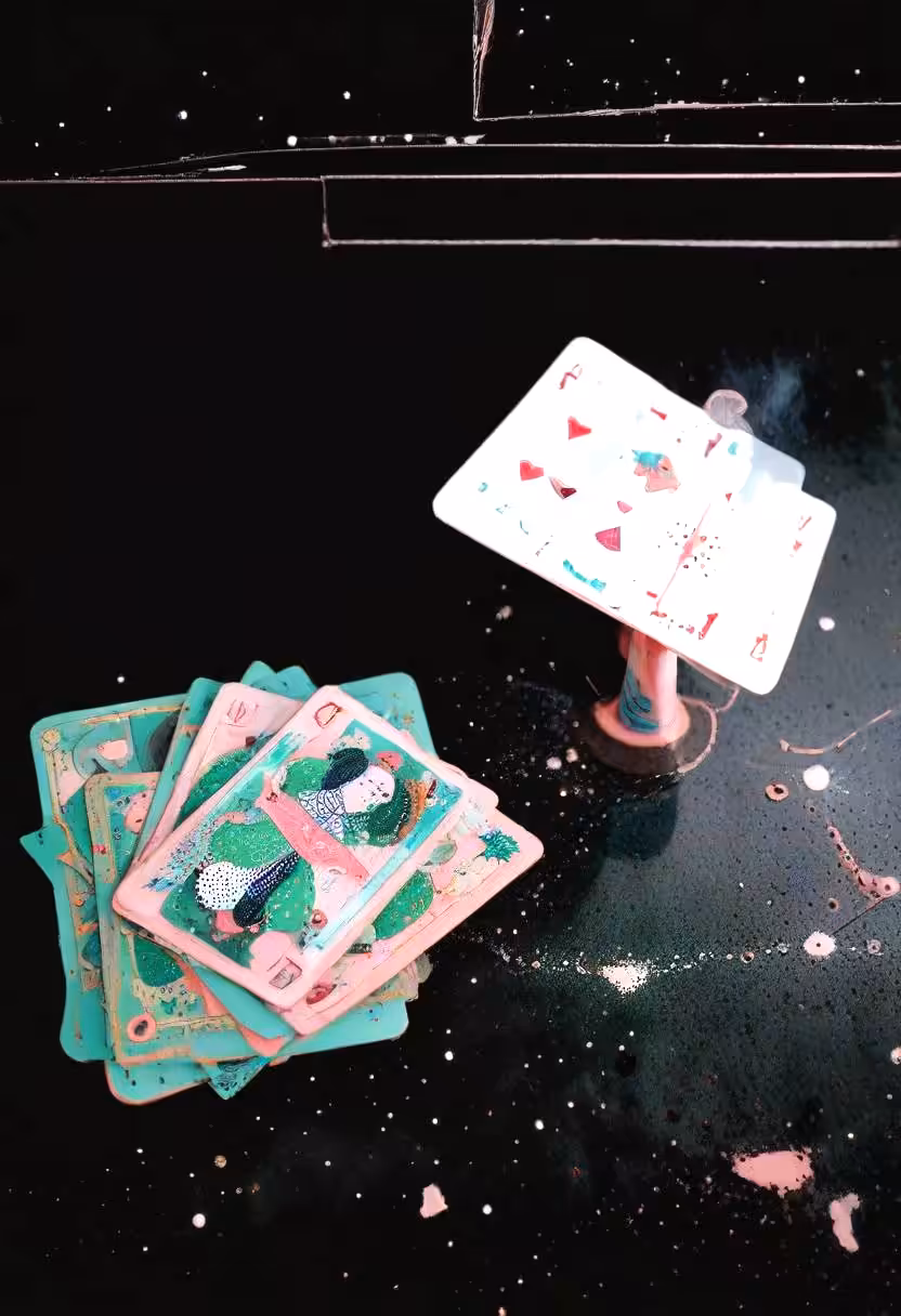 La suerte está hechada, jugar cartas de tarot contra cartas de poker