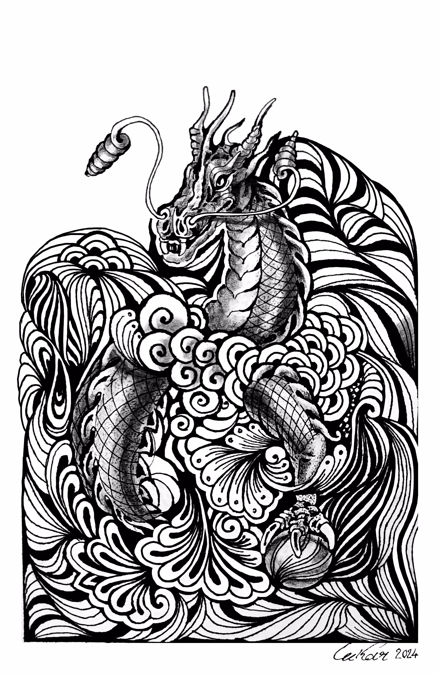 10 Physical art. #1/Dragon