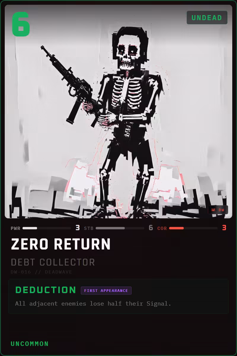 Zero Return — Debt Collector