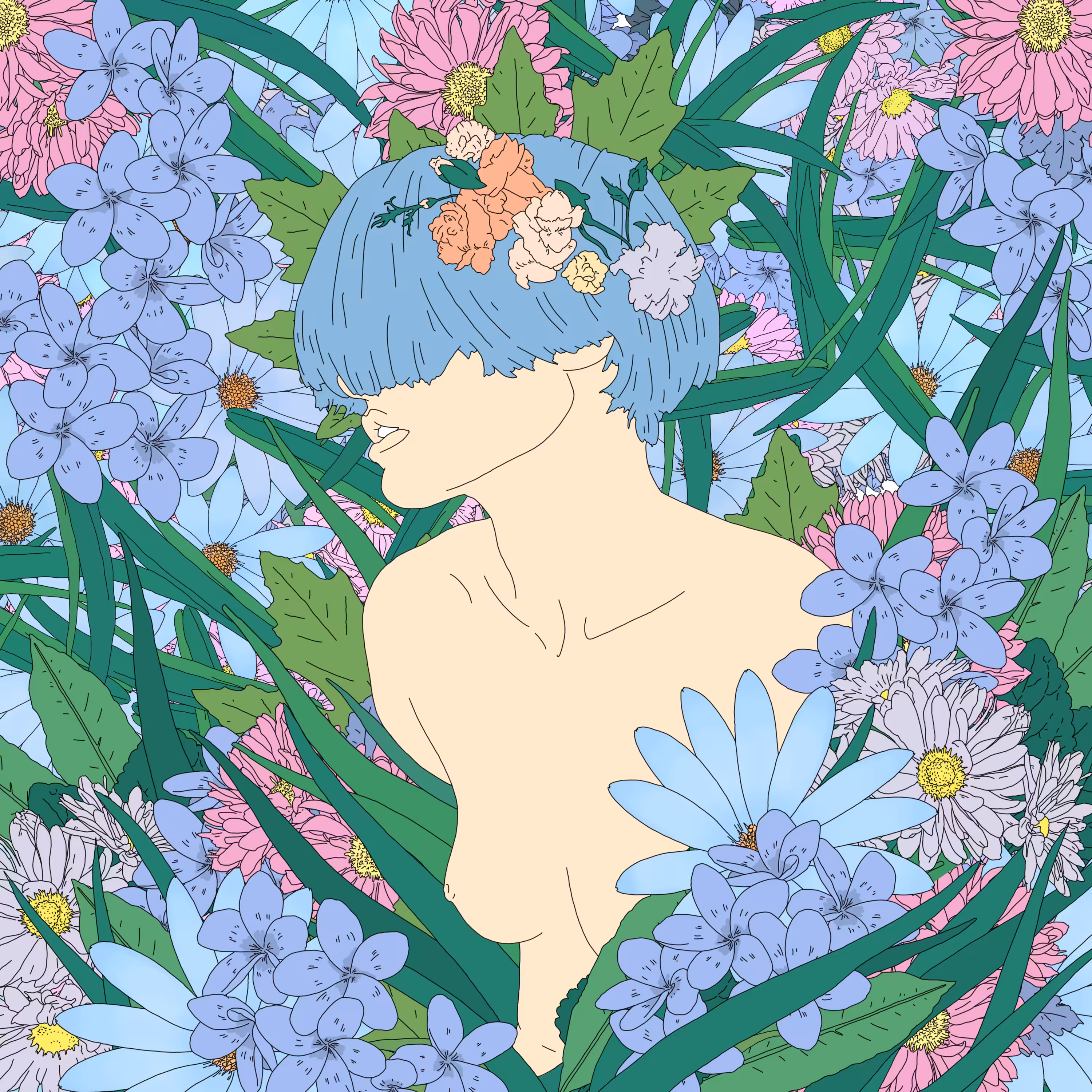 Genetic change of a flower