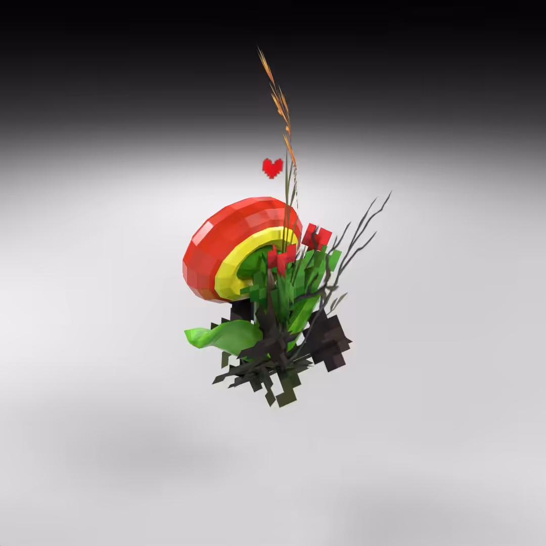 Hand-hacked Bouquet 74