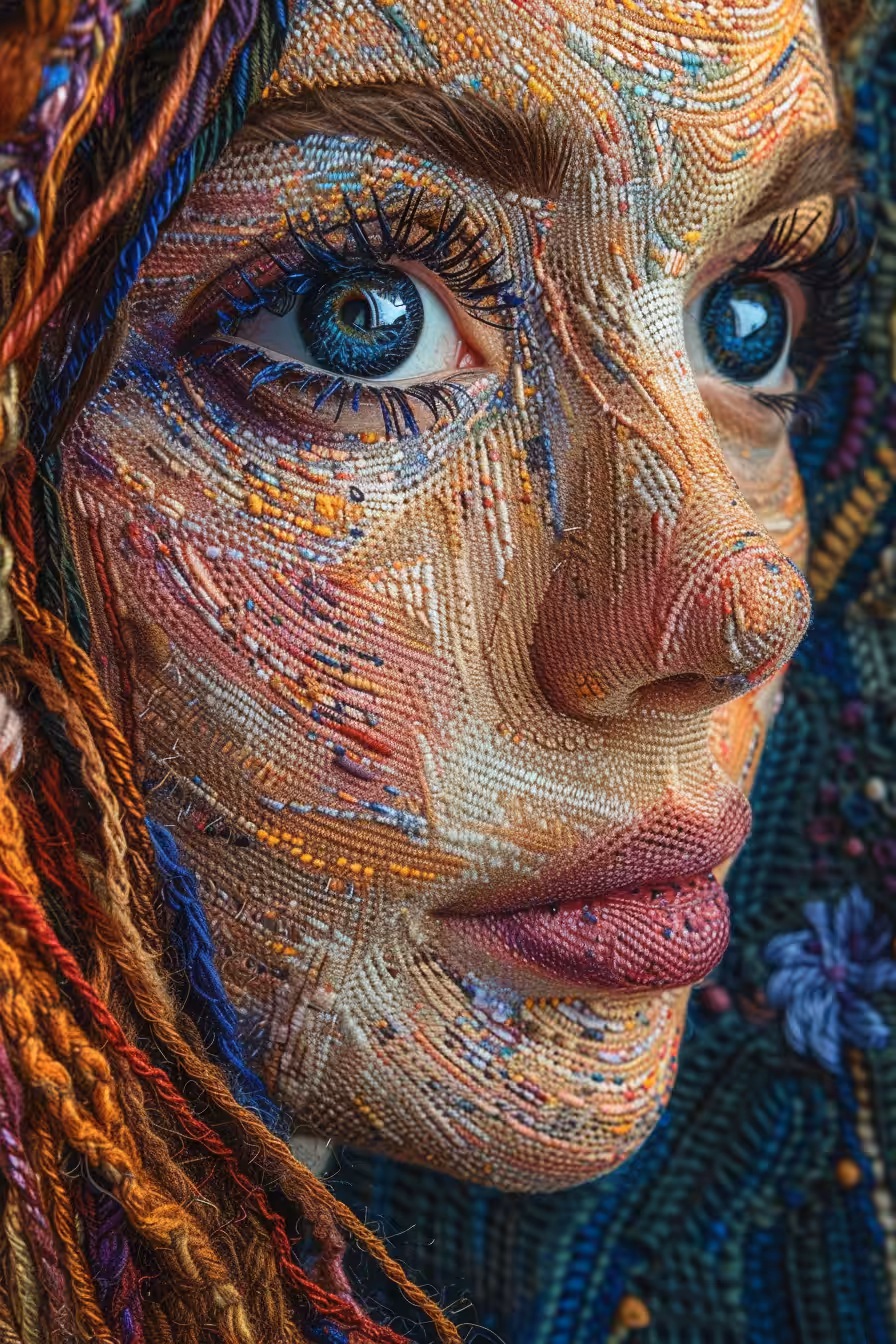 Embroidered AI: Threads of Grace #1