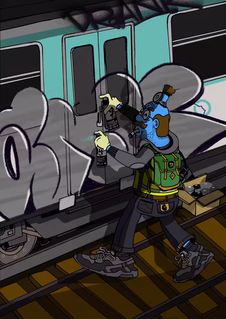 Bombing the Underground #03 // Paris Metro