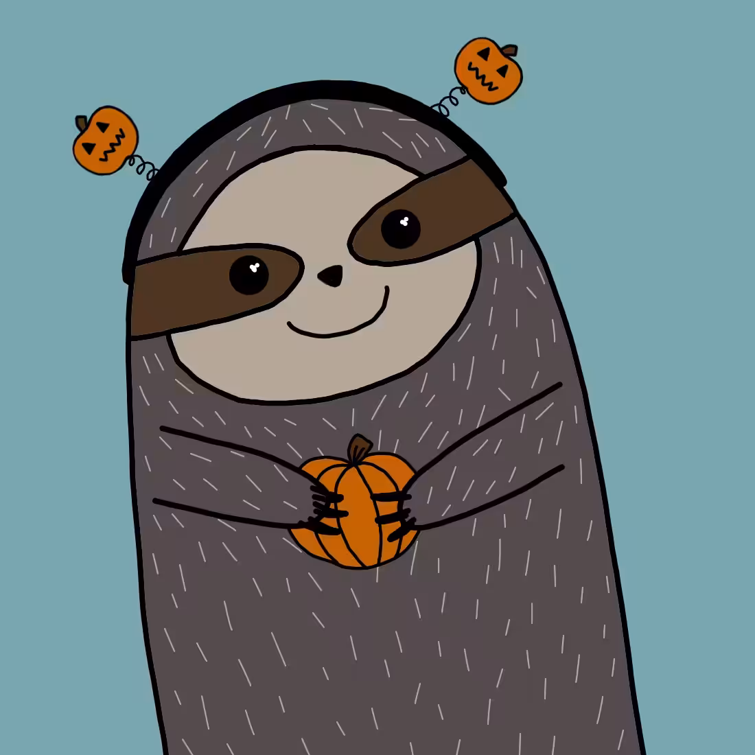 Pumpkin Sloth 