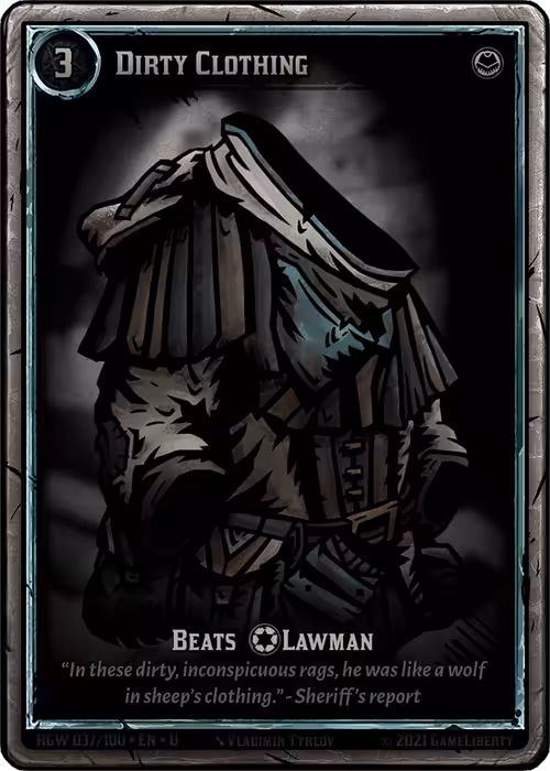 Rogue West: Crypto TCG (Legacy): Dirty Clothing