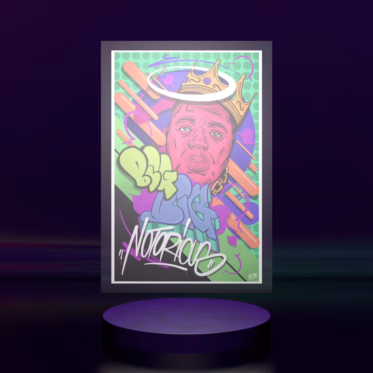 Graffiti Portrait: A tribute to BIGGIE (1 of 1)