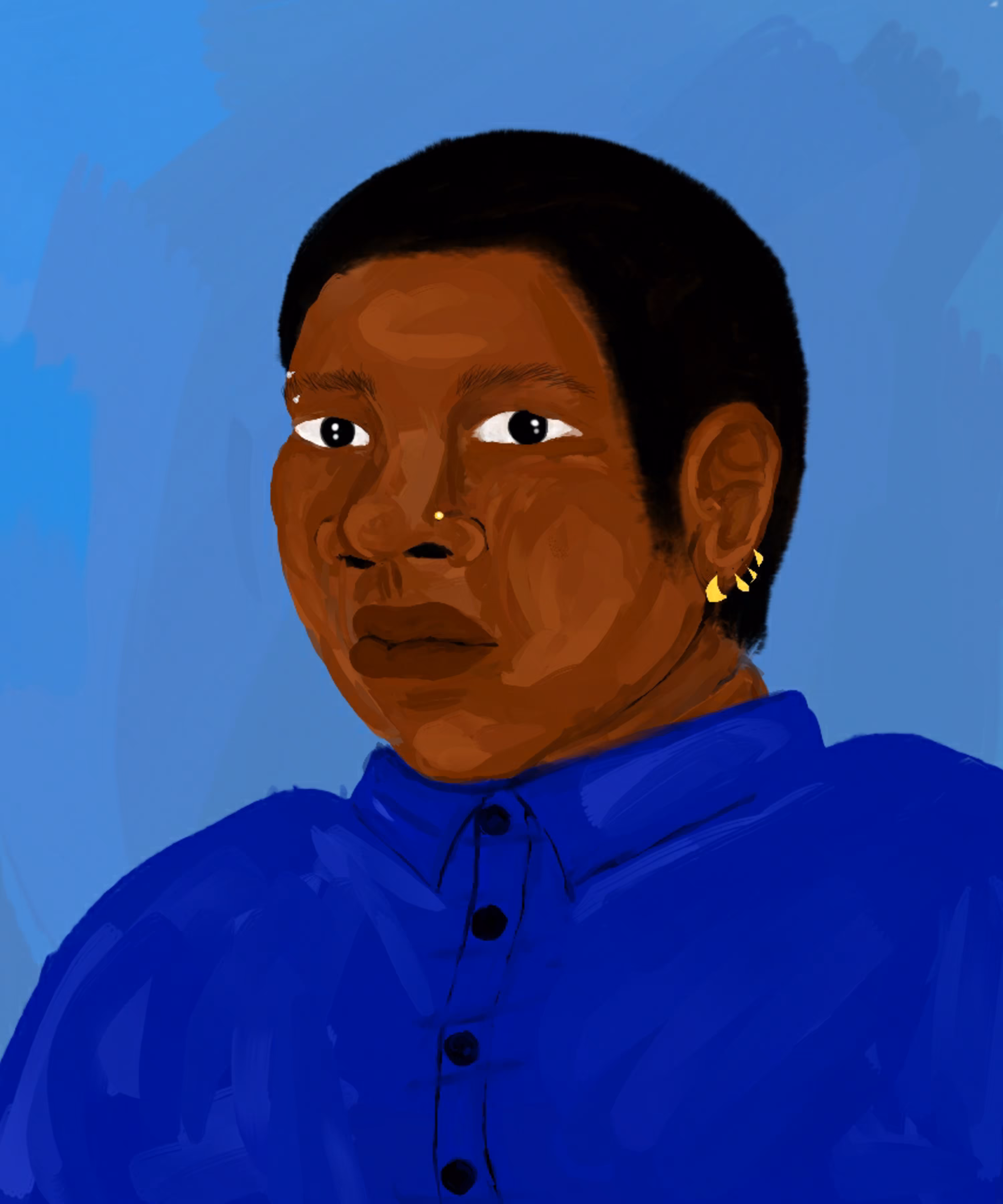 blue