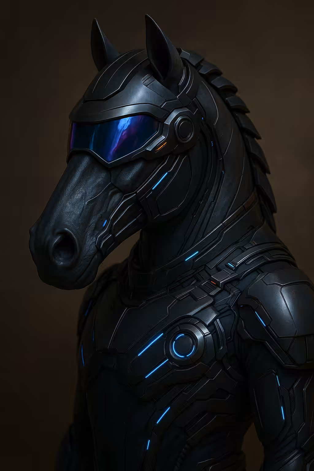 Cyber-Equestrian Knight The Vanguard of the Future 