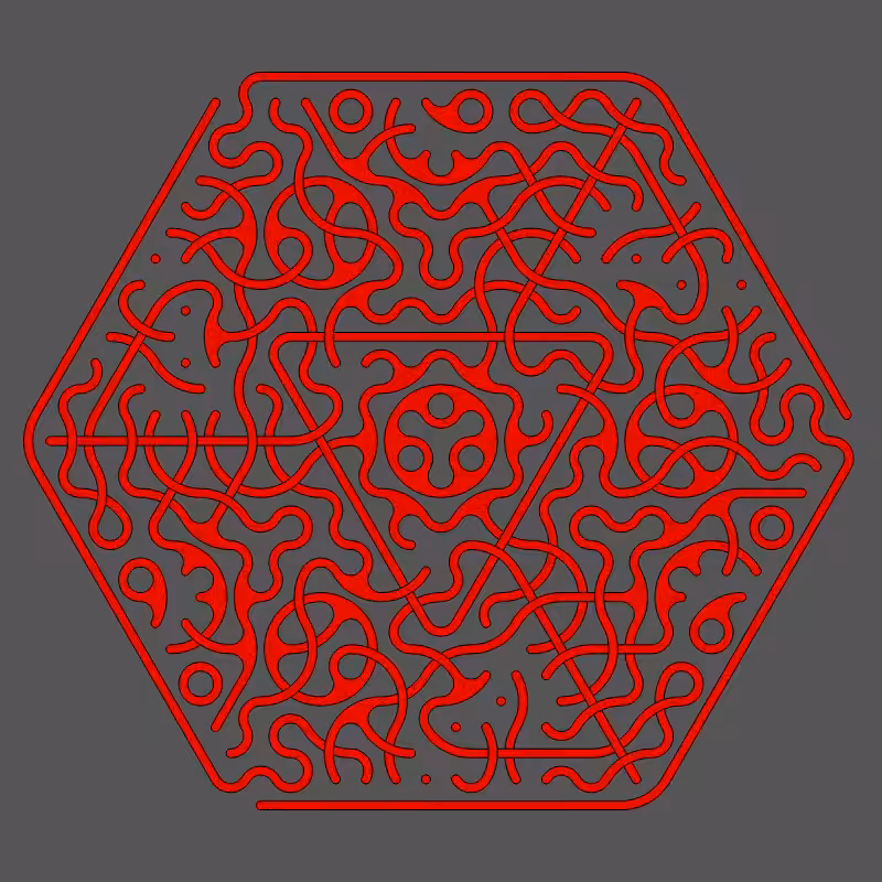 Threefold Symmetry - Dark Variations #100
