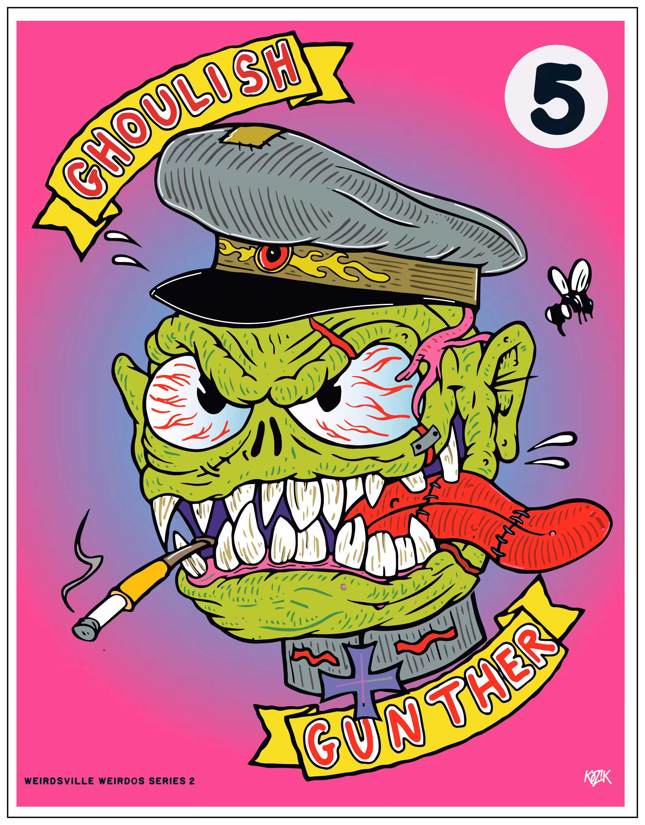 Weirdsville Weirdos Series 2: Ghoulish Gunther 5/12