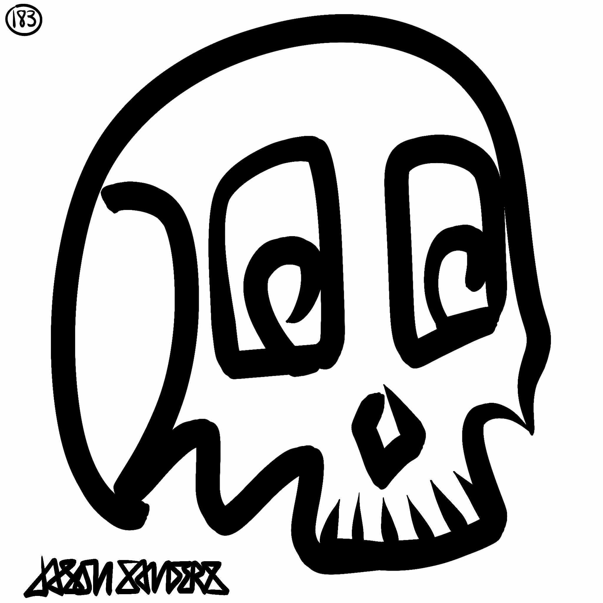 Skull Lines “Twenty-Six” By DrainedEye | #183