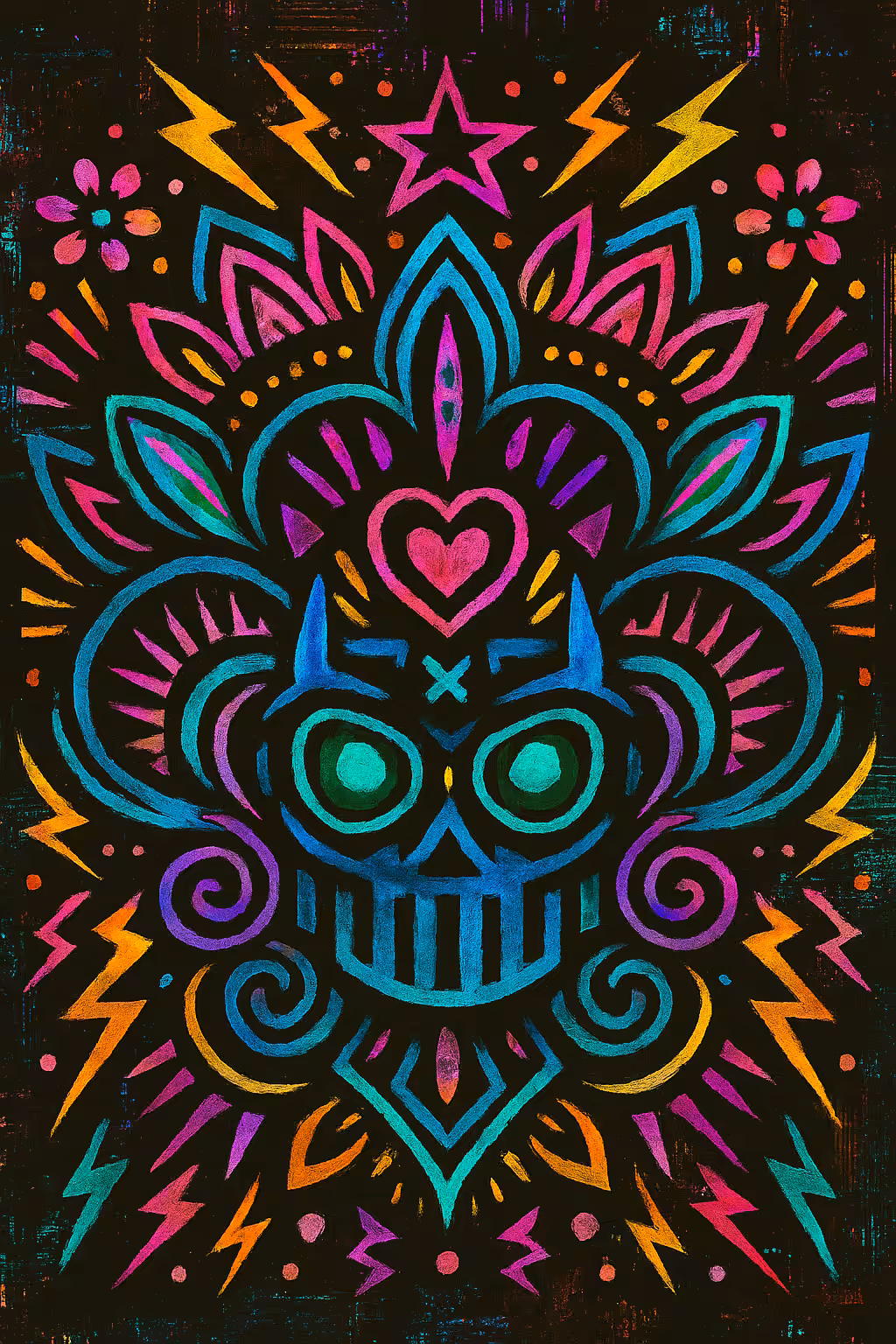 "Cyber Totem Bloom"